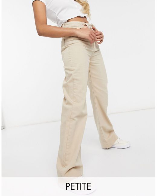 Petite - dad jeans anni '90 color sabbiaStradivarius in Denim di colore  Neutro | Lyst