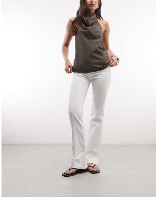 Cheap Monday White Booty Bei Flared Jeans