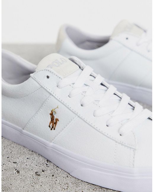 Zapatillas Polo Ralph Lauren de Lona de color Blanco para hombre: ahorra un  69 % | Lyst