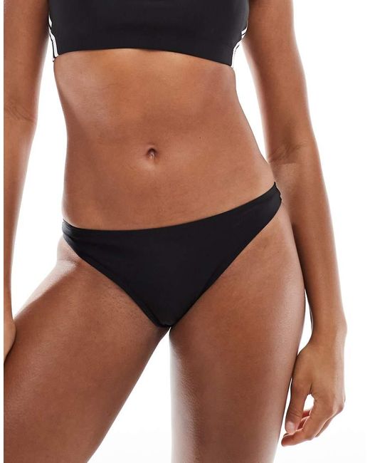 Adidas Originals Black Adidas Training 3 Stripe Bikini Set