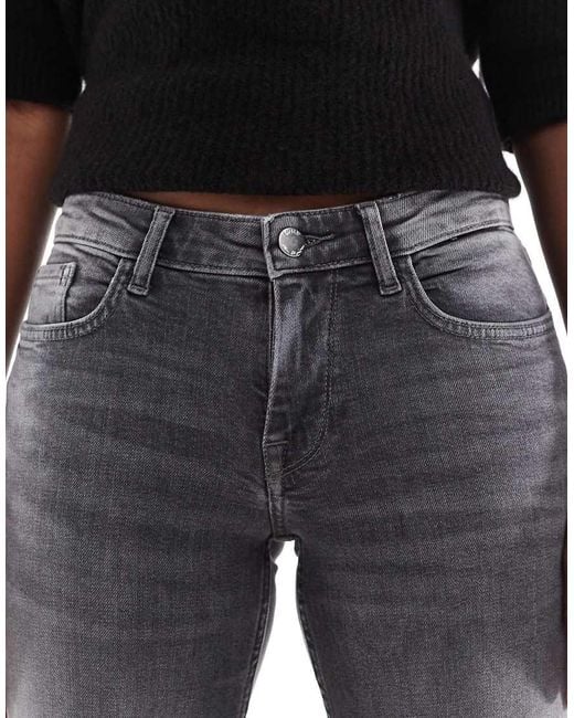 ONLY Black Judy Low Rise Wide Leg Jeans