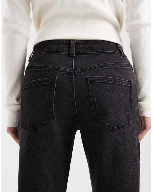 ASOS Black Asos Design Petite Slim Fit Mom Jeans