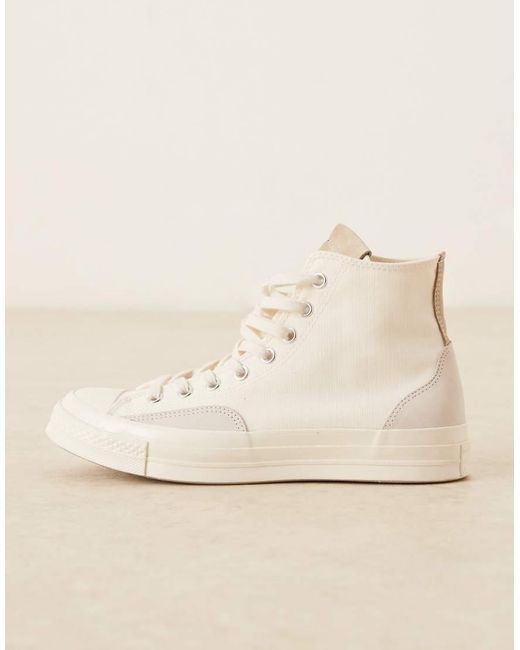 Converse Black Chuck 70 Hi Trainers With Mixed Material for men