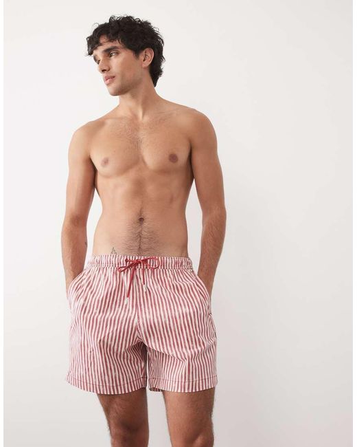 Abercrombie & Fitch Pink Abercrombie Pull On Swimshort for men