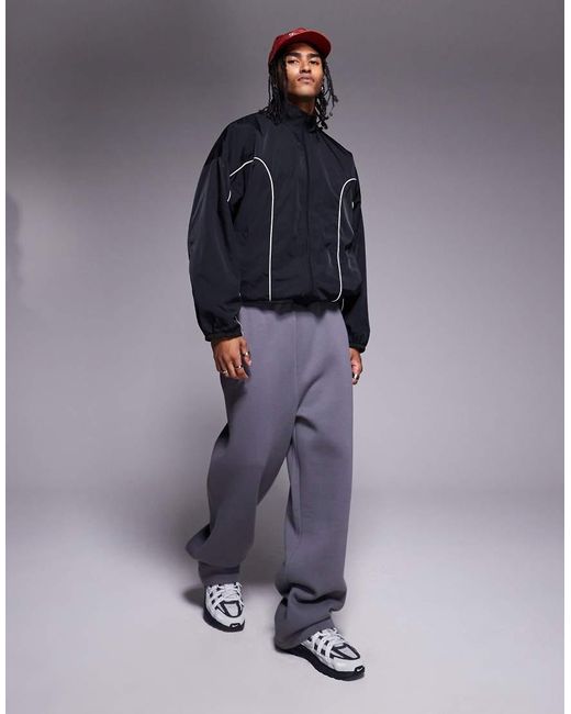 ASOS Oversized Trainingsjack in het Blue voor heren