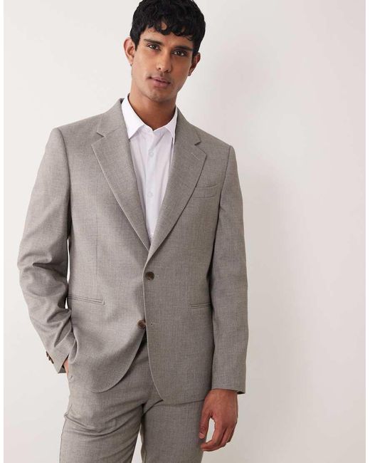ASOS Gray Slim Suit Jacket for men