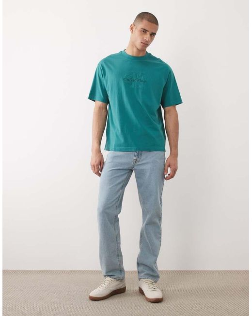 Calvin Klein Green Monologo T-Shirt for men