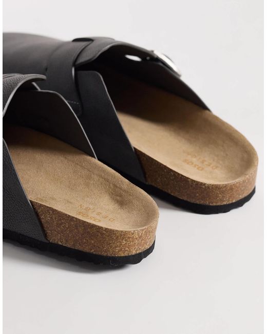 ASOS – pantoletten in Brown für Herren