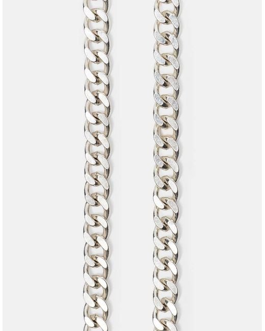 Pull&Bear Metallic Double Stwd Necklace for men