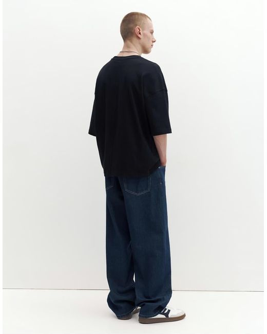Pull&Bear Blue Loose Fit T-shirt for men
