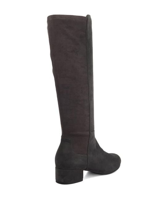 Dune Black Wide Fit Wf Tayla Knee High Boots