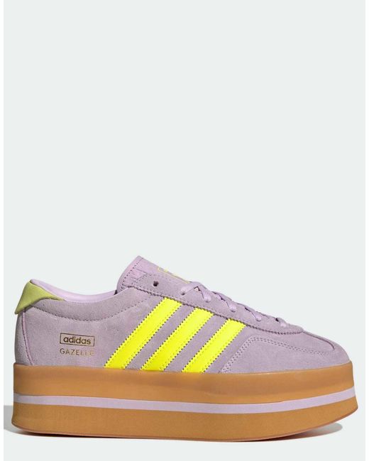 Gazelle stack - baskets à plateforme - lavande et jaune Adidas Originals en coloris Multicolor