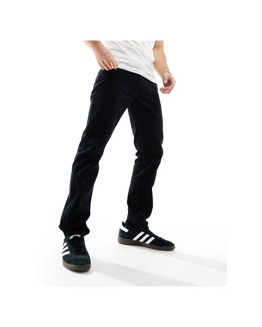 Pantaloni dritti regular fit neri di Lee Jeans in Black da Uomo