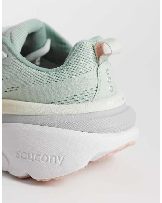 Saucony White Hurricane 25 Running Trainers