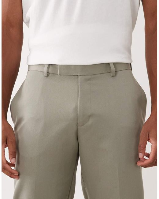 ASOS Natural Smart Slim Pants for men