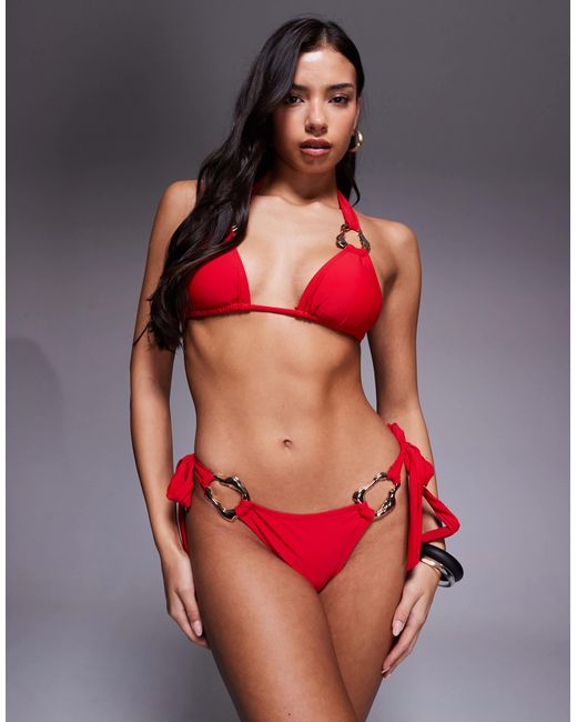 Amore - bas Moda Minx en coloris Red