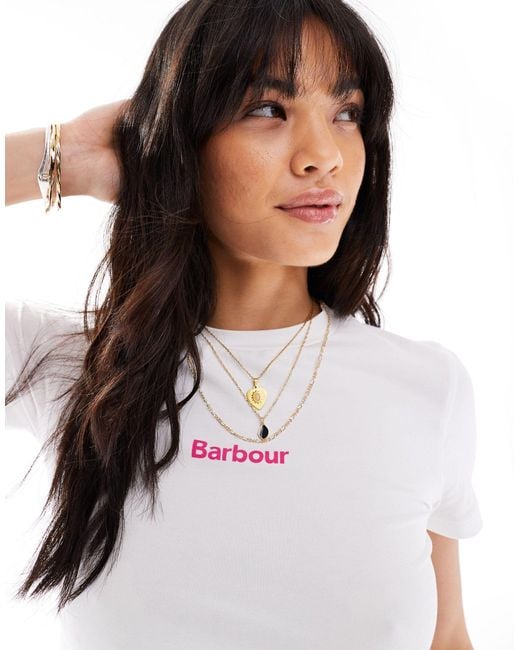Barbour White X Asos Laurie T-shirt