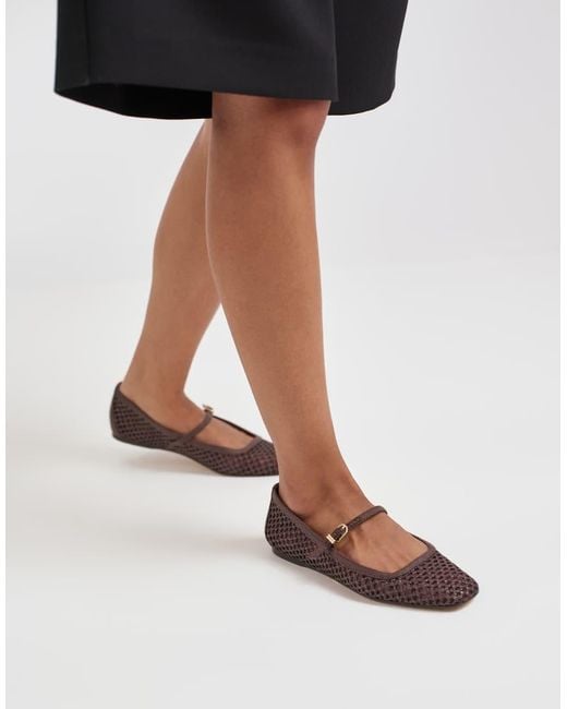 Dolce Vita Black Reyes Mesh Ballet Flats