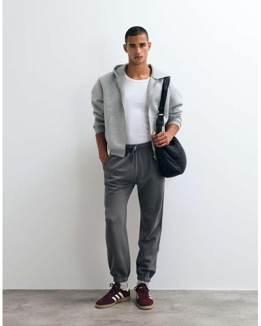 Abercrombie & Fitch Gray Essential Cuffed joggers for men