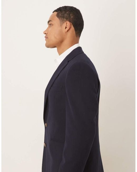 ASOS Blue Slim Suit Jacket for men