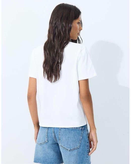 Stradivarius Blue Short Sleeve T-shirt
