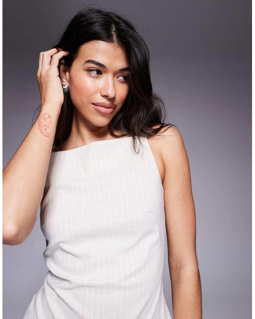 ASOS Gray Tailored Bengaline Fitted Cami Top Co-ord
