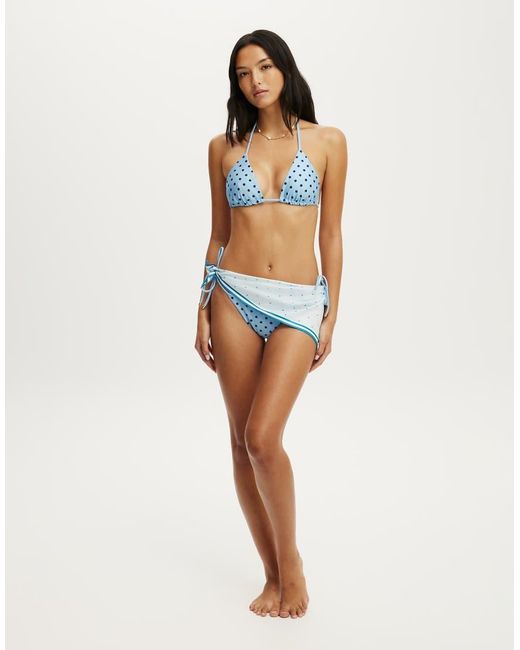 Cotton On Blue String Triangle Bikini Top