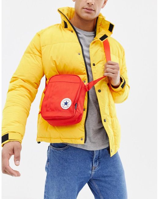 Converse Chuck Taylor Patch Crossbody Bag In Red for men