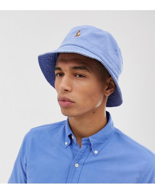 Chapeau Coton Polo Ralph Lauren pour homme en coloris Bleu Homme Accessoires Chapeaux 