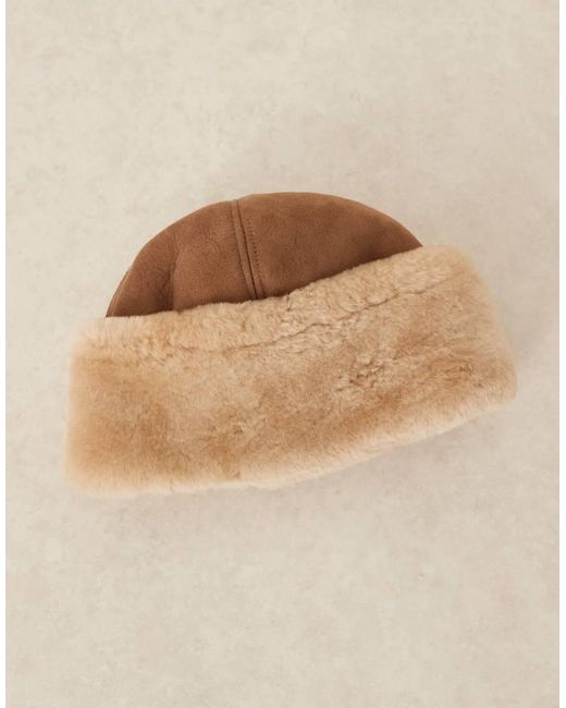 Becksöndergaard Natural Becksöndergaard Dora Shearling Hat