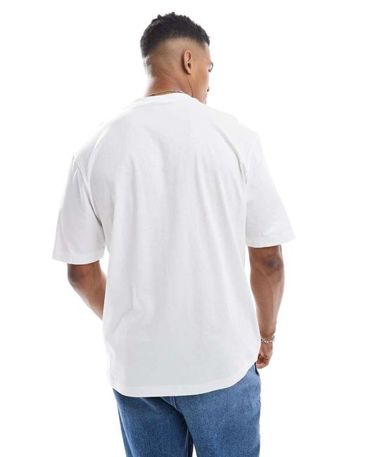 Camiseta Blanca Con Estampado Gráfico Nalax De HUGO de hombre de color White