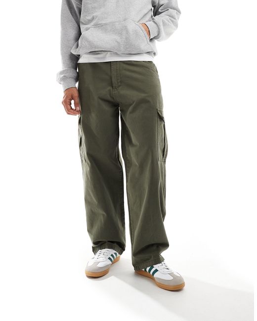 Kobe - pantalon cargo coupe baggy à taille mi-haute - kaki Dr. Denim pour homme en coloris Green