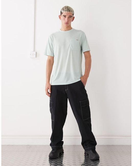 Berghaus Gray Relaxed Short Sleeve Tech Tee for men