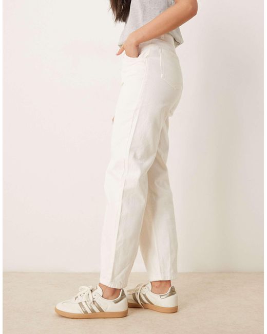 ASOS Natural Tapered Slim Leg Twill Trouser