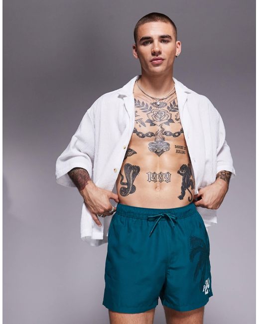 ASOS Green Swim Shorts for men