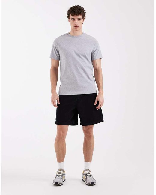 ASOS Gray Mid Length Corduroy Shorts for men