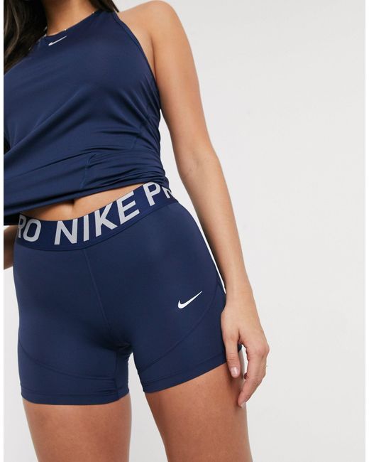 gips Pompeii Dij Nike Nike Pro Training 5 Inch Shorts in Blue | Lyst