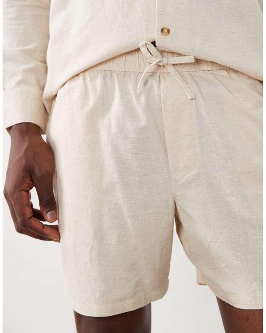 ASOS Natural Co-ord Shorts for men