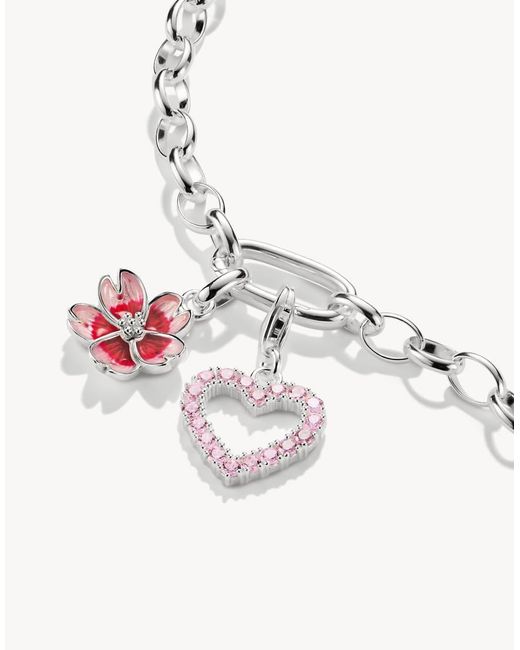 Thomas Sabo Pink Charm Pendant Heart Original