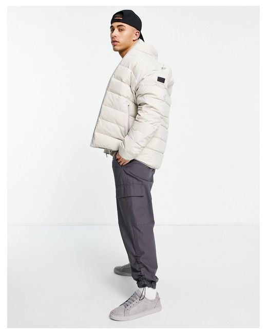Abercrombie & fitch hooded padded best sale jacket