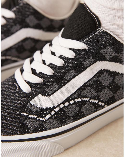 Vans Black Old Skool Ek Knitted Upper Sneakers