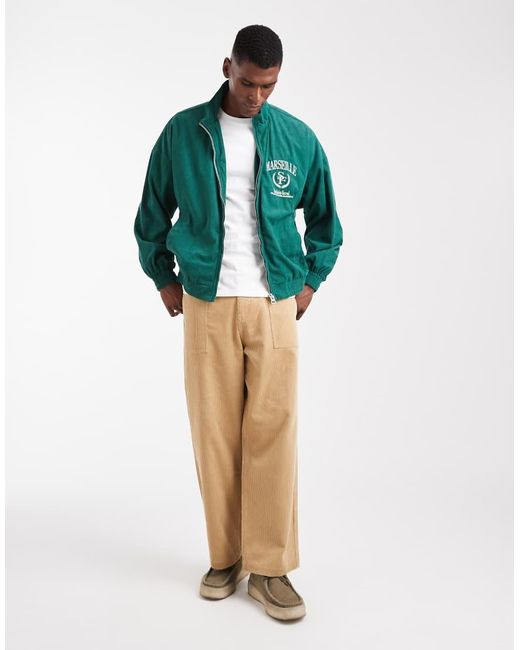 ASOS Green Overszed Track Jacket for men