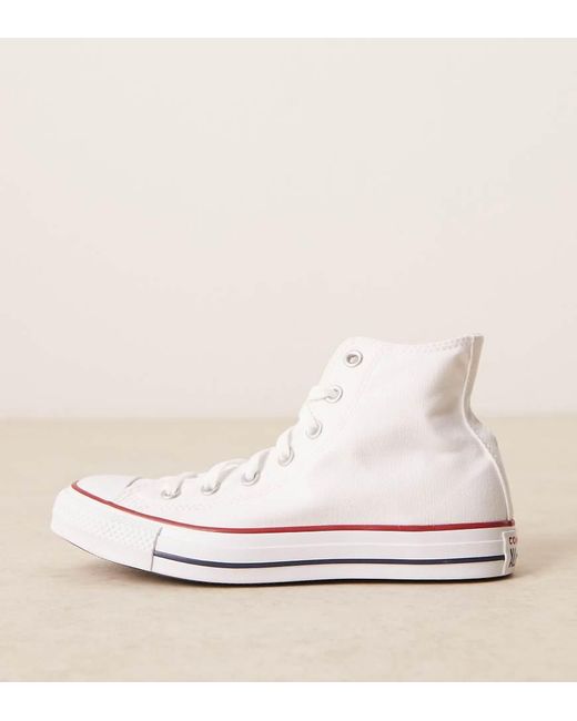 Converse White Chuck Taylor All Star Hi Wide Fit Trainers