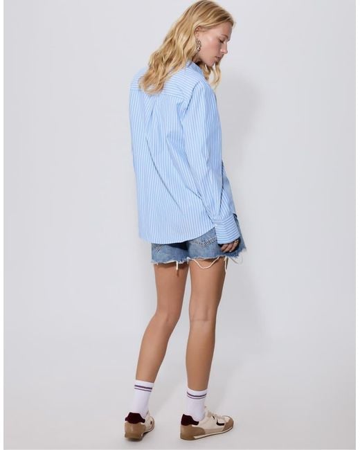 Camicia Basic di Stradivarius in Blue