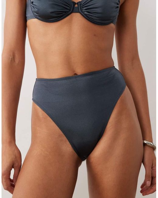 ASOS Black Maya Azores High Leg High Waist Bikini Bottom