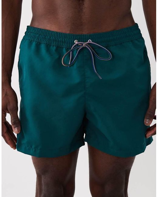 Paul Smith Blue Zebra Logo Swimwear Shorts for men