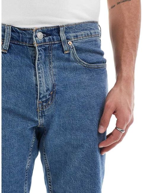 Levi's Blue 445 Athletic Straight Fit Denim Shorts for men