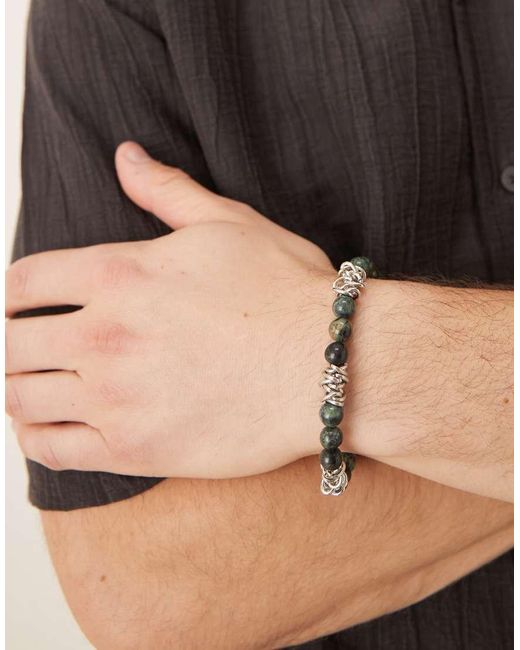 Bracciale Da Festival Con Perline di ASOS in Black da Uomo