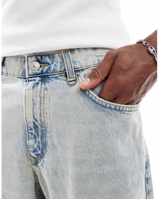 River Island White Jorts for men