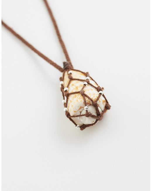 Collier à pendentif Mango en coloris White